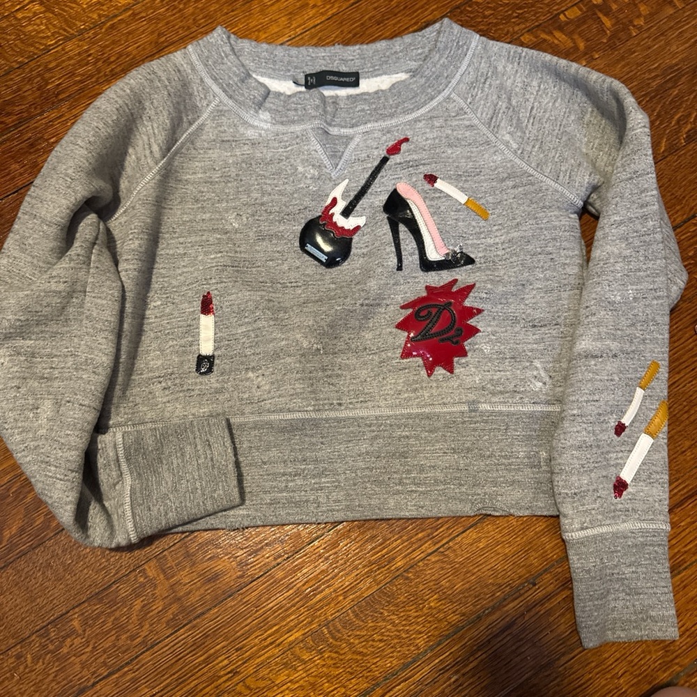 Dsquared2 distressed sweatshirt